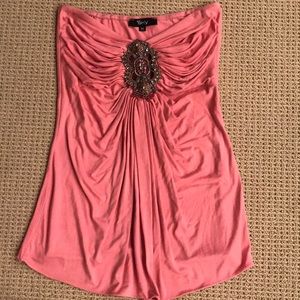 Strapless Sky Pink Top